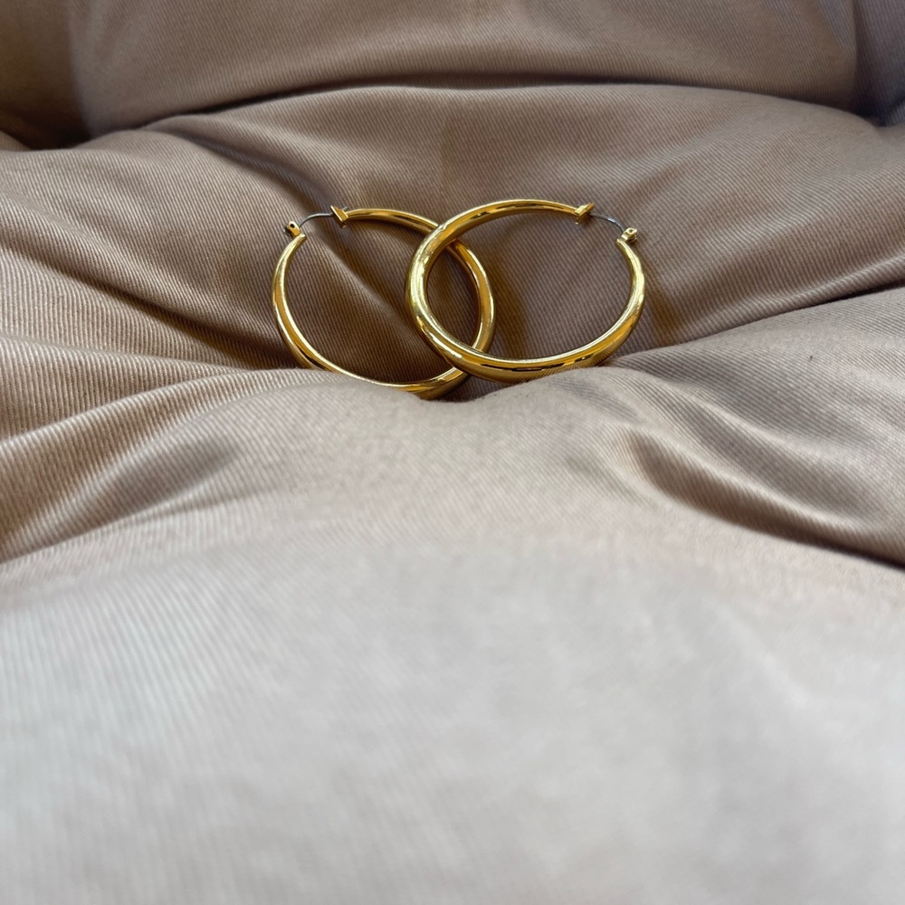 14k Gold Plated Hoops